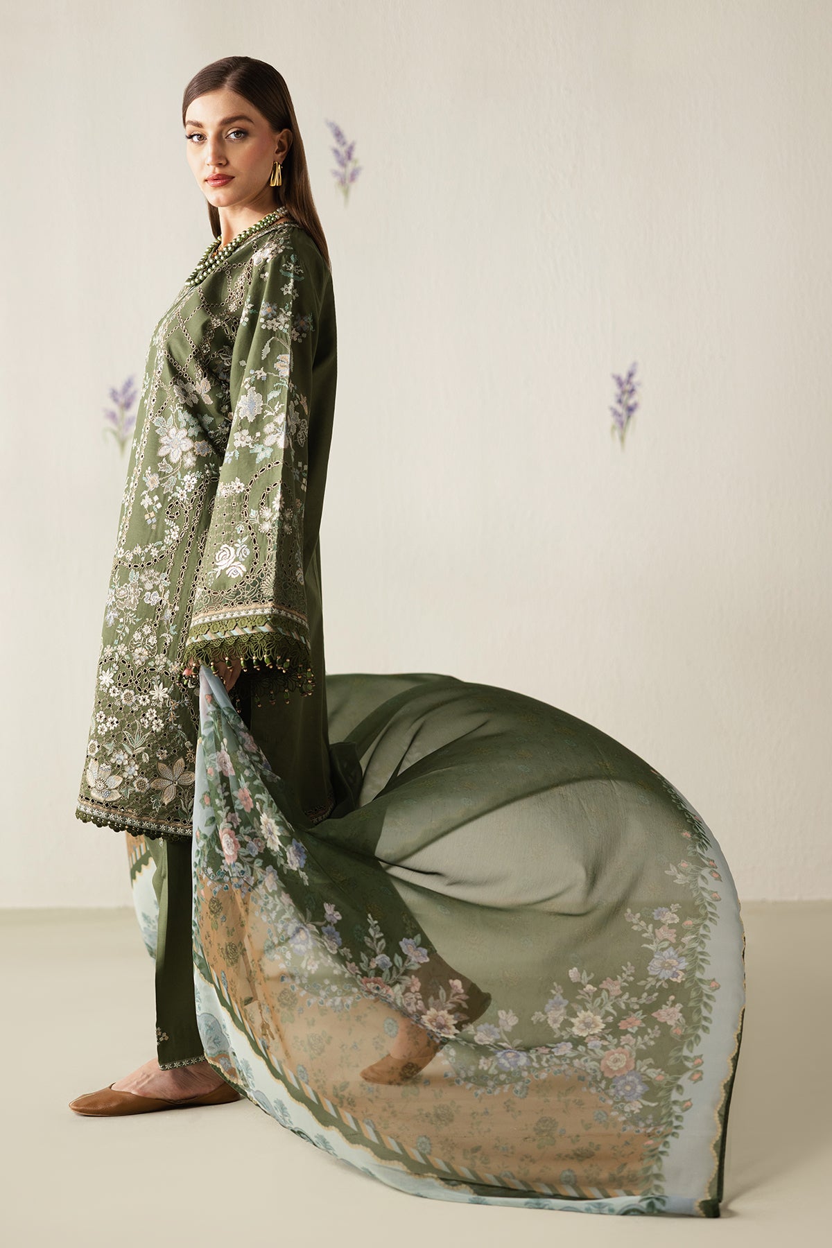 EMBROIDERED LAWN UF-4431