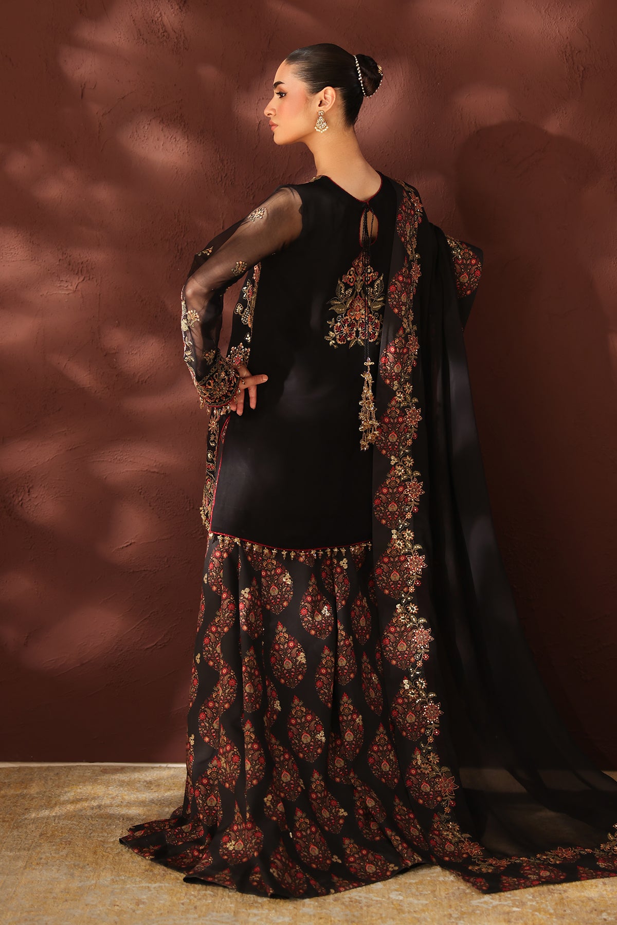 EMBROIDERED CHIFFON SF-4488