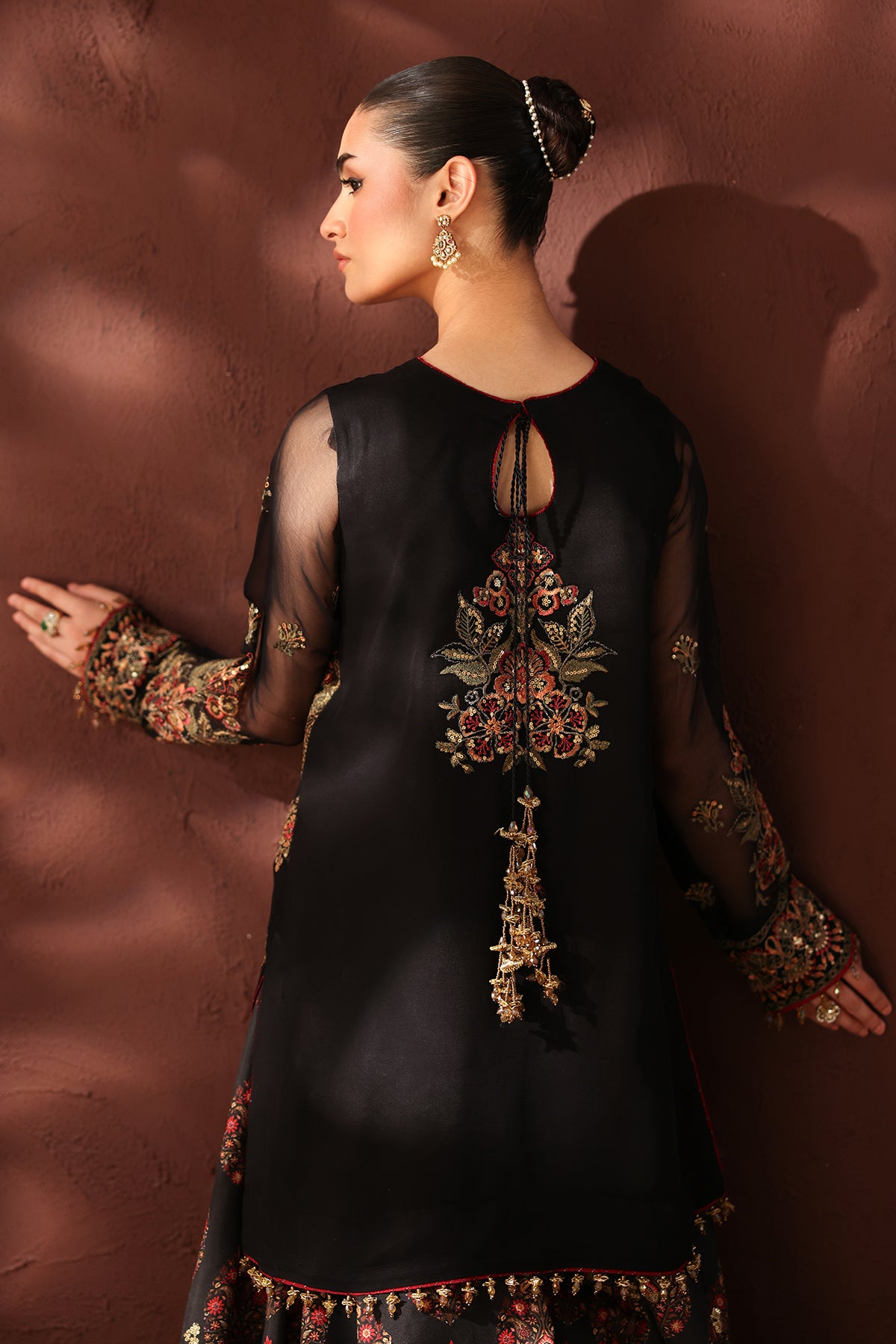 EMBROIDERED CHIFFON SF-4488