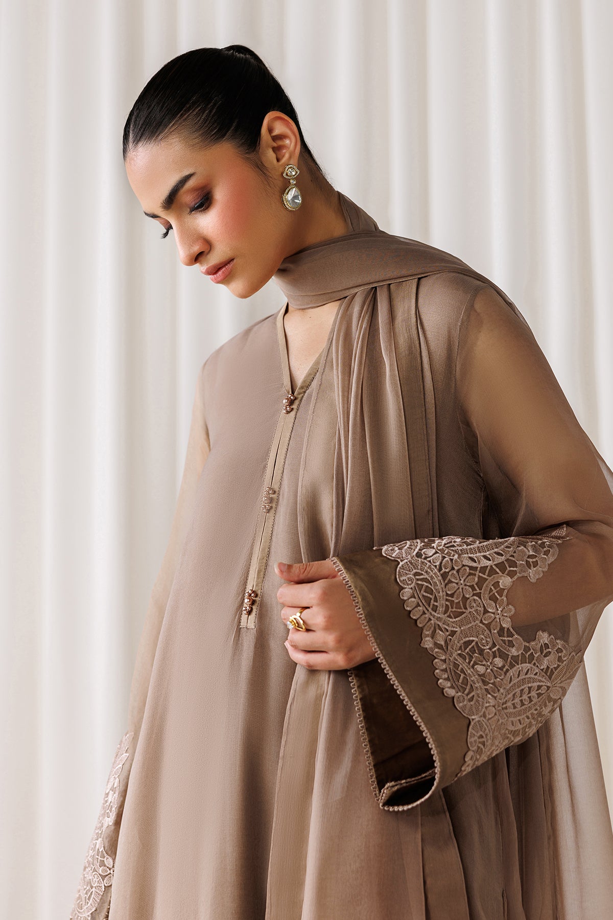 EMBROIDERED CHIFFON EN-1302