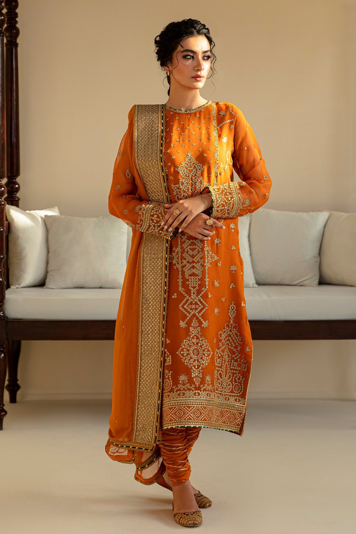 EMBROIDERED CHIFFON SF-392