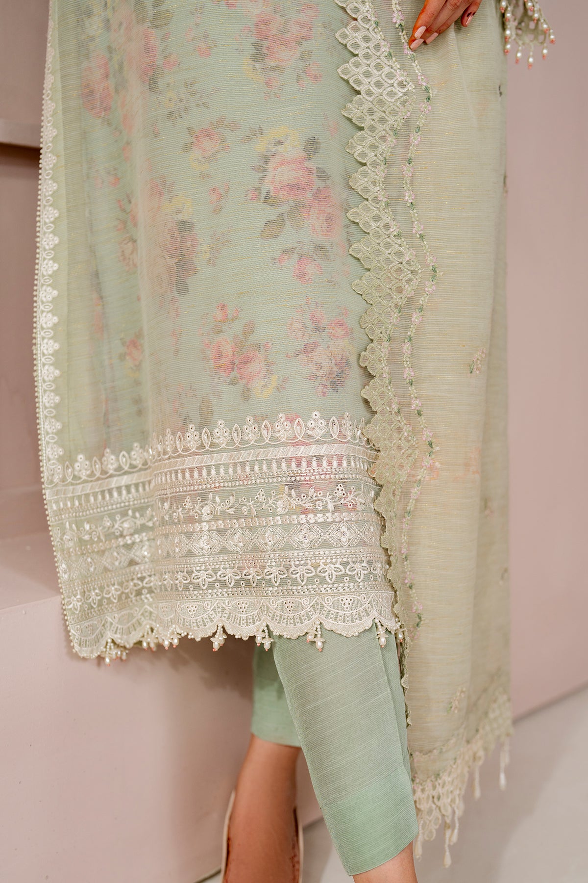 EMBROIDERED COTTON PATTI UF-4188