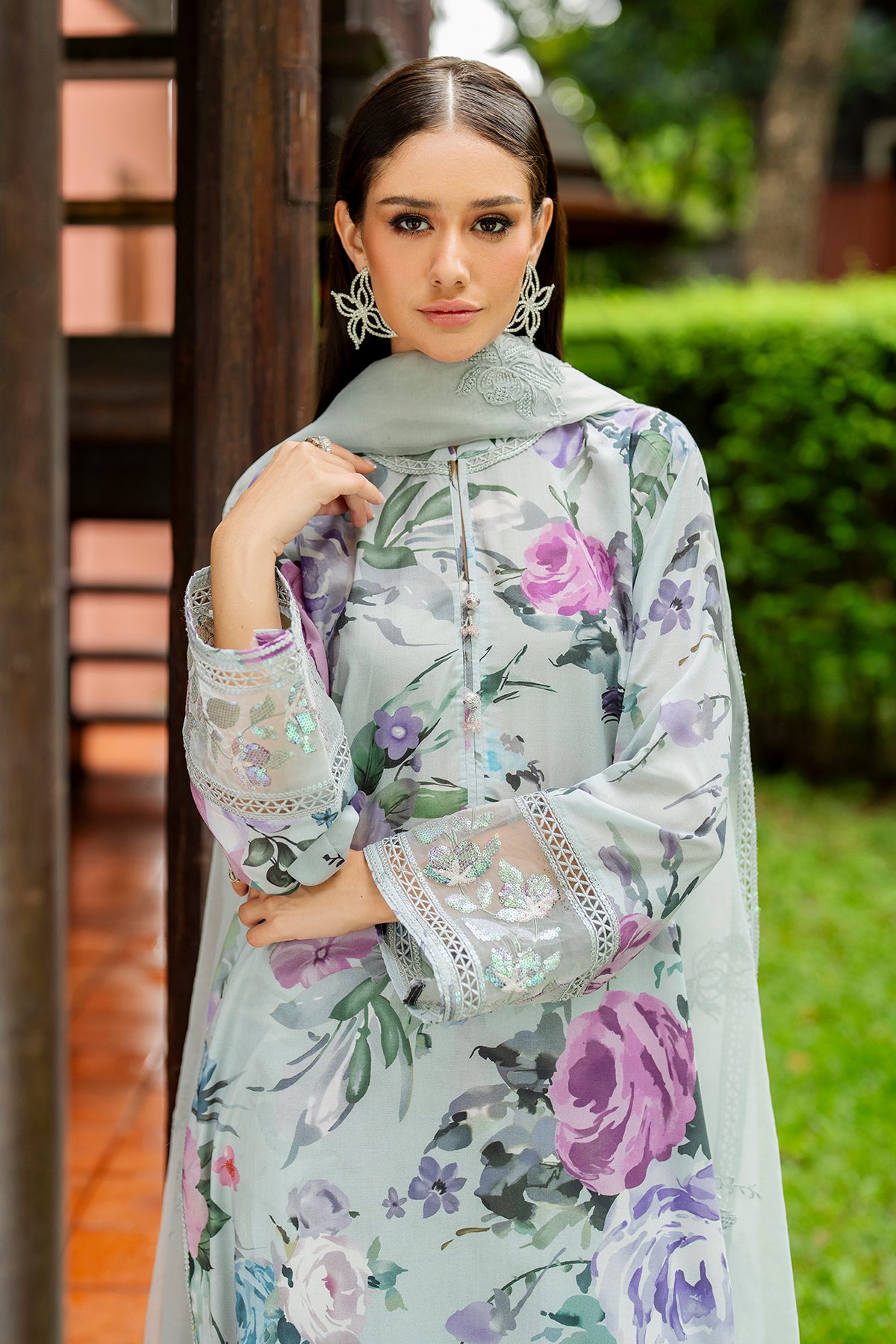 EMBROIDERED LAWN SF-4268