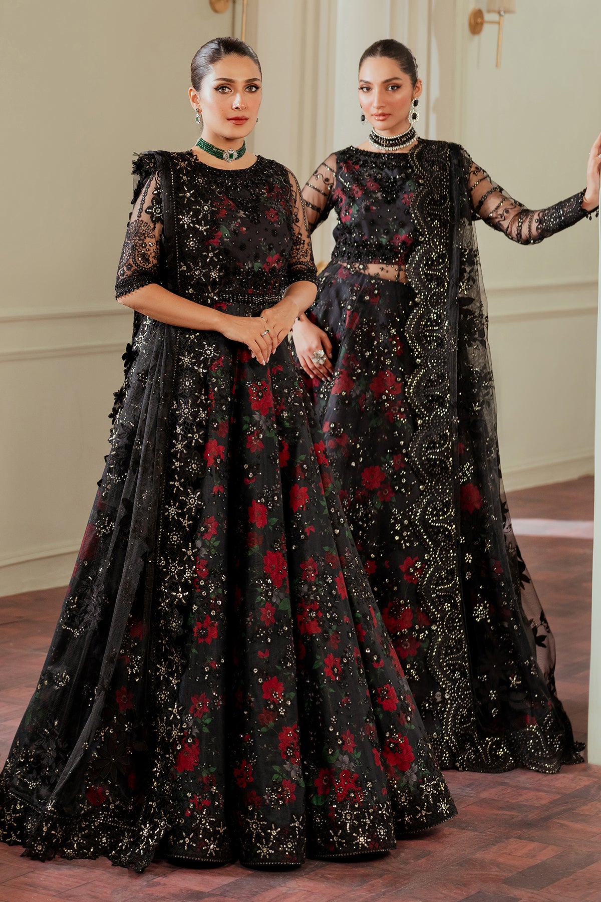 EMBROIDERED NET CH13-05 STITCHED EMBROIDERED NET CH13-05 STITCHED