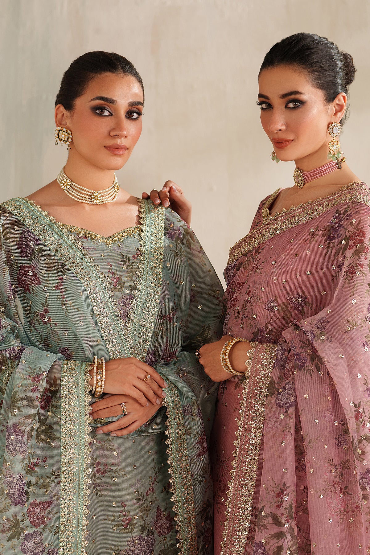 EMBROIDERED COTTON NET UF-4373