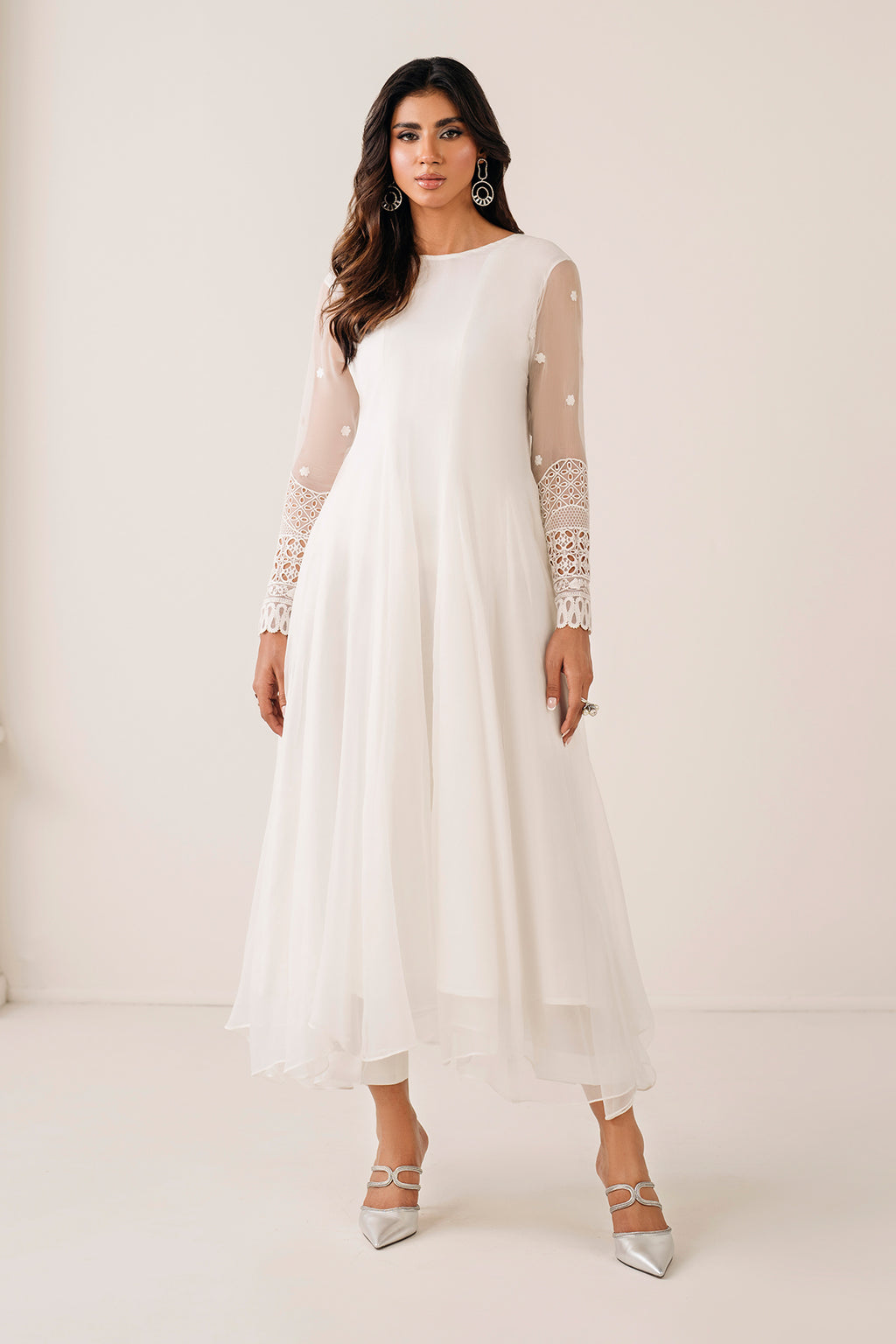 Baroque EMBROIDERED CHIFFON FROCK PR-1125, view 1