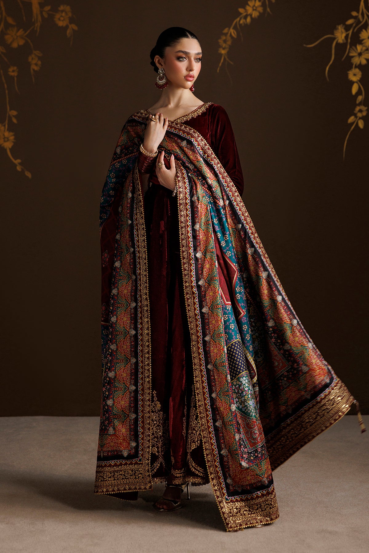EMBROIDERED VELVET PR-1411