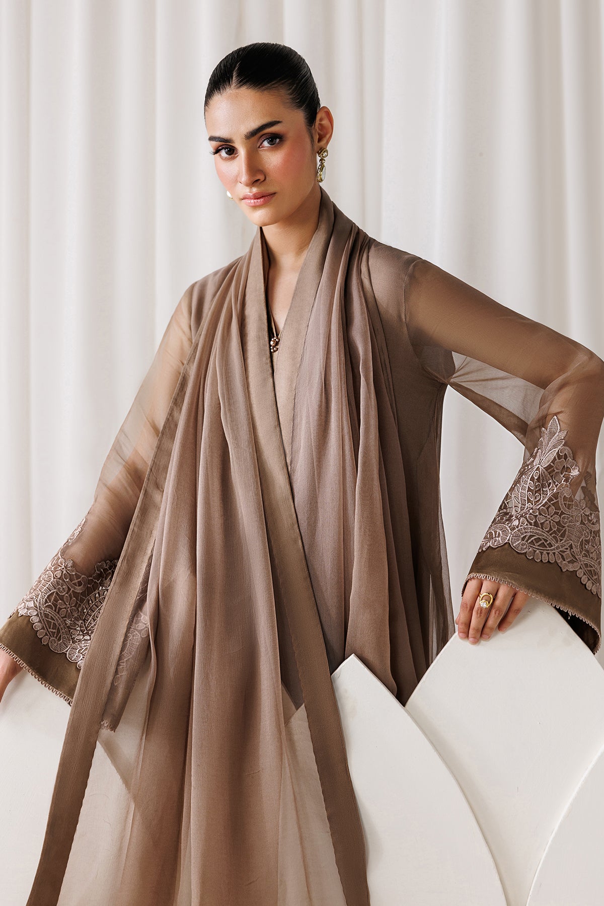 EMBROIDERED CHIFFON EN-1302