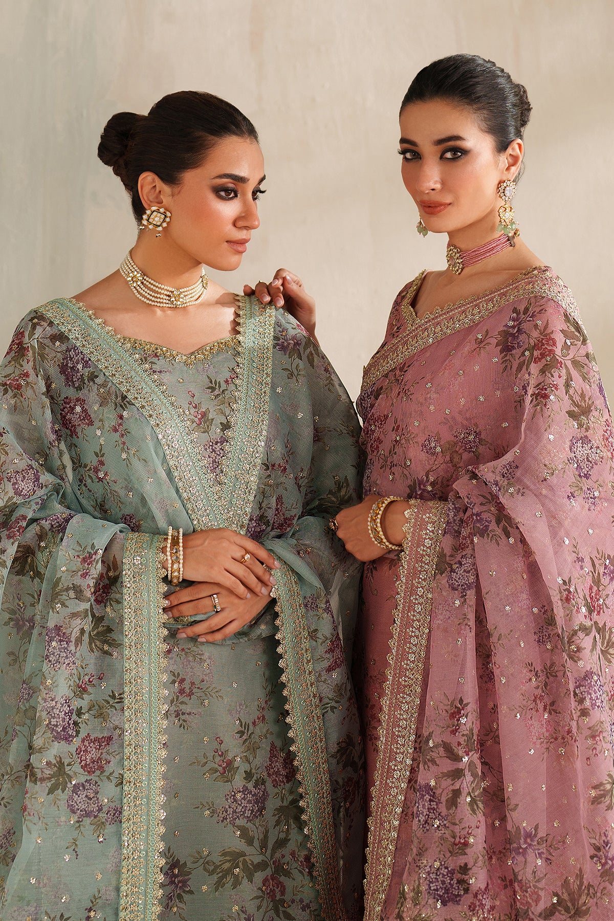 EMBROIDERED COTTON NET UF-4374