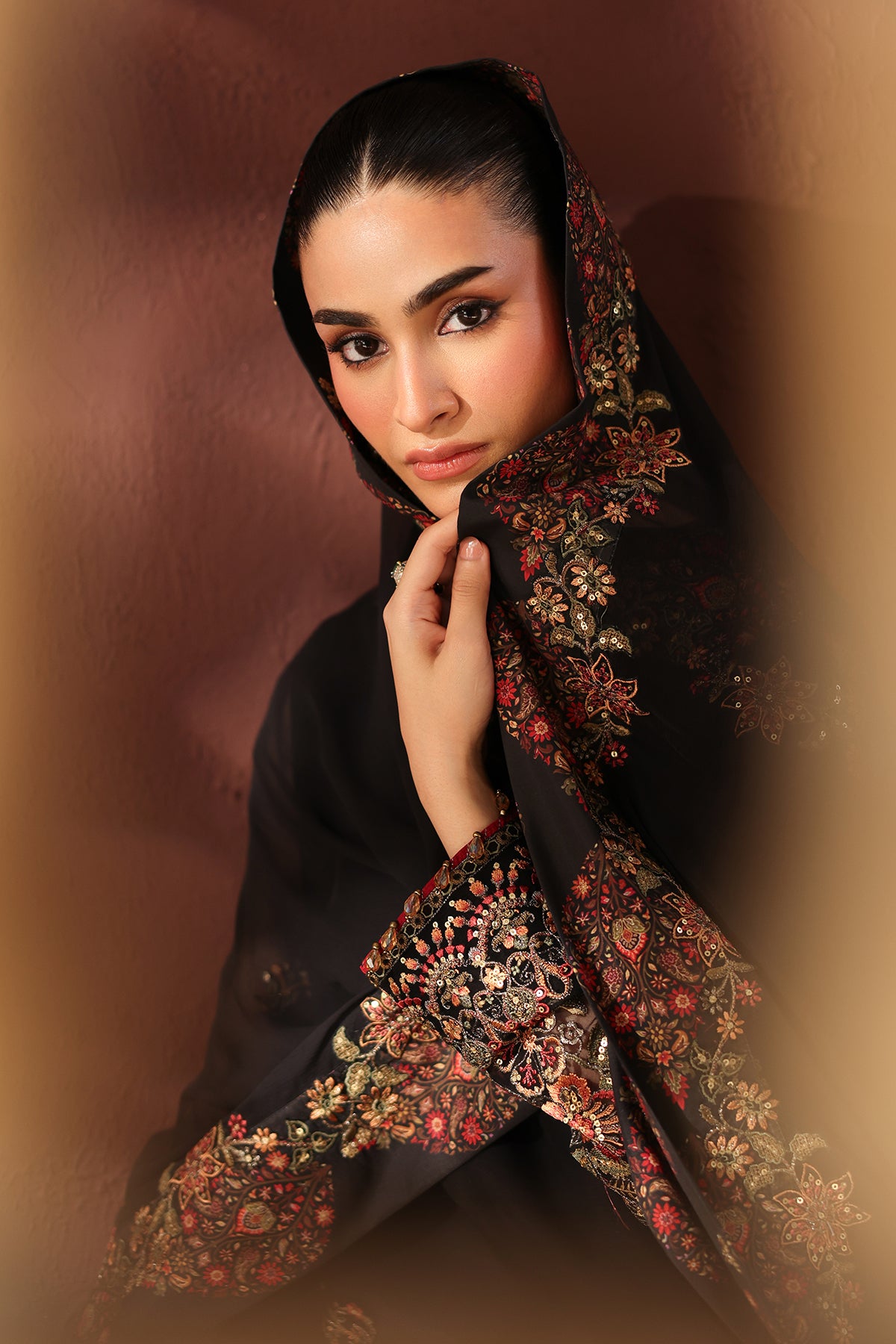 EMBROIDERED CHIFFON SF-4488