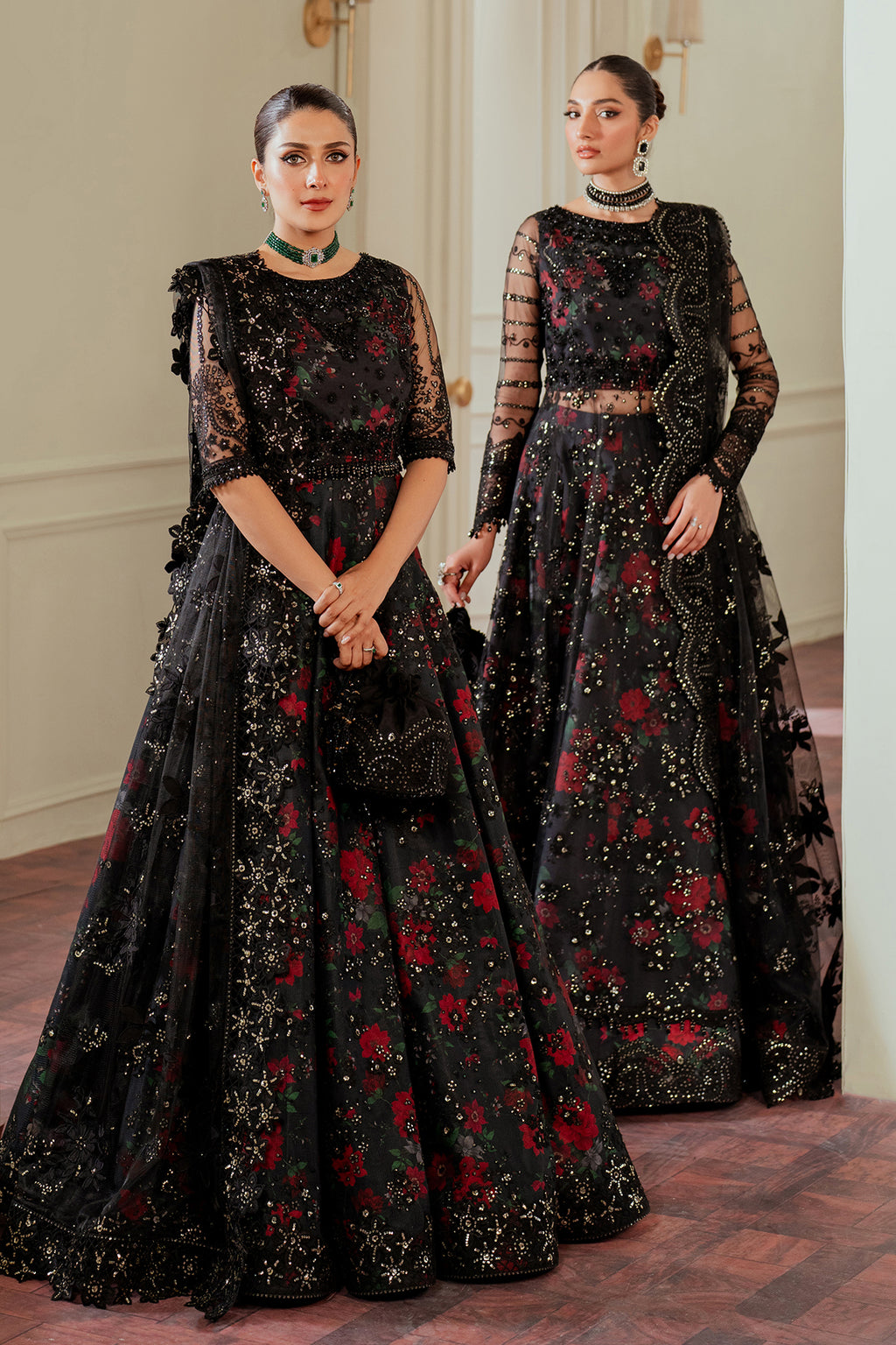 Baroque EMBROIDERED NET CH13-05 STITCHED, view 1