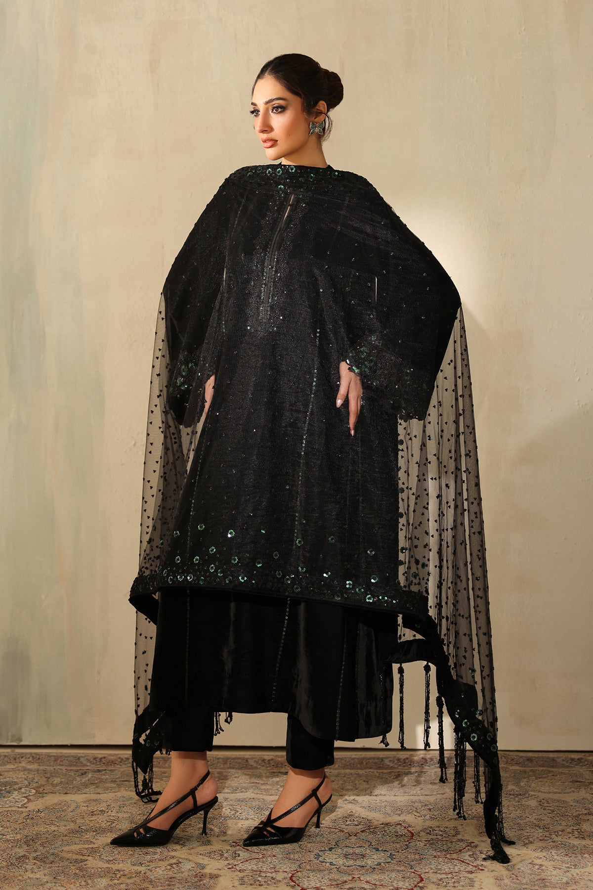 EMBROIDERED VELVET PR-1222