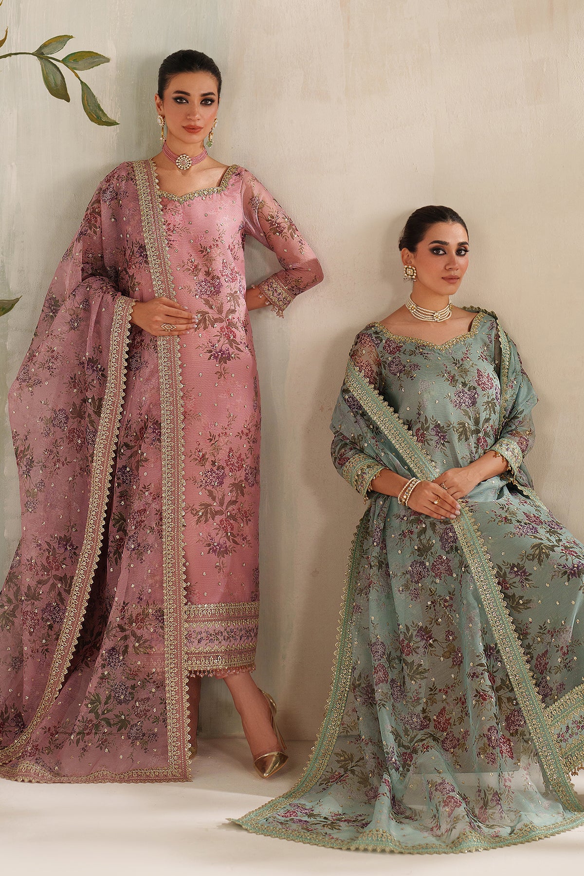 EMBROIDERED COTTON NET UF-4374