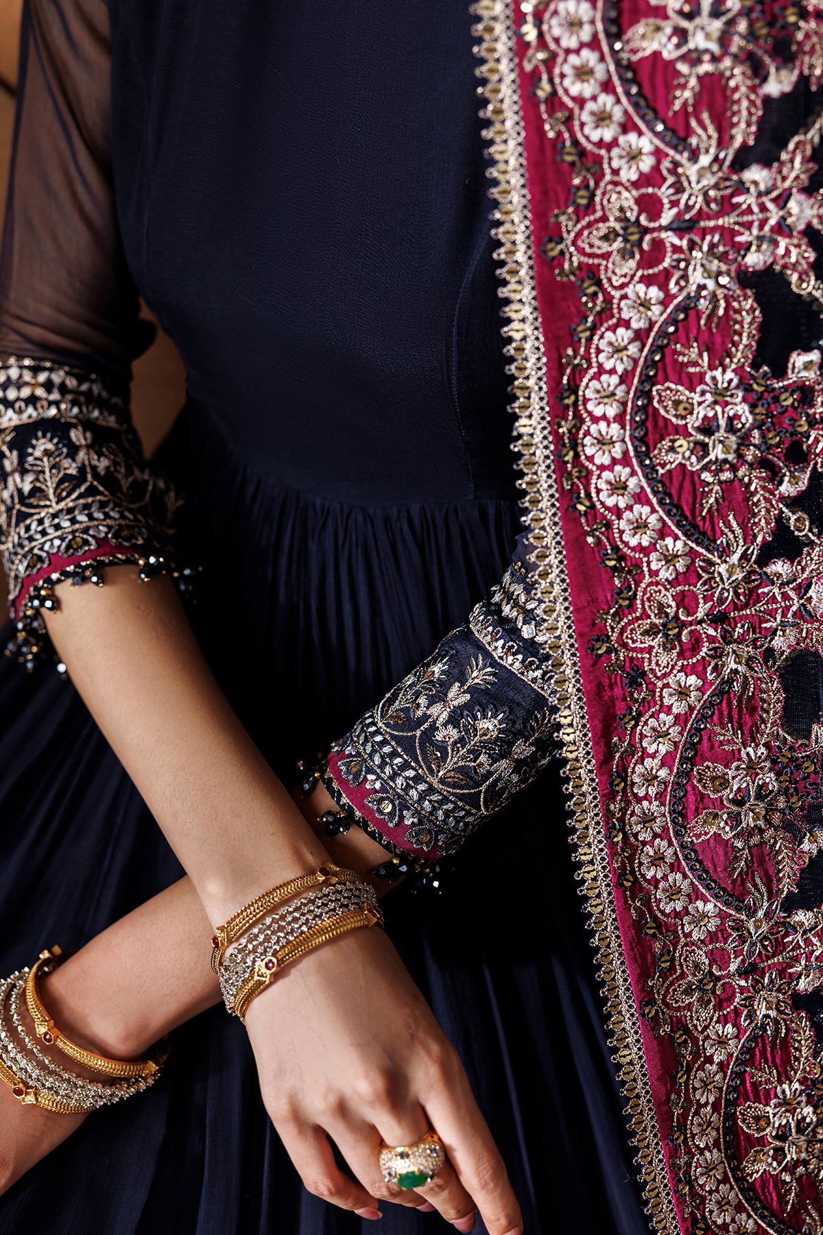 EMBROIDERED CHIFFON PR-1283