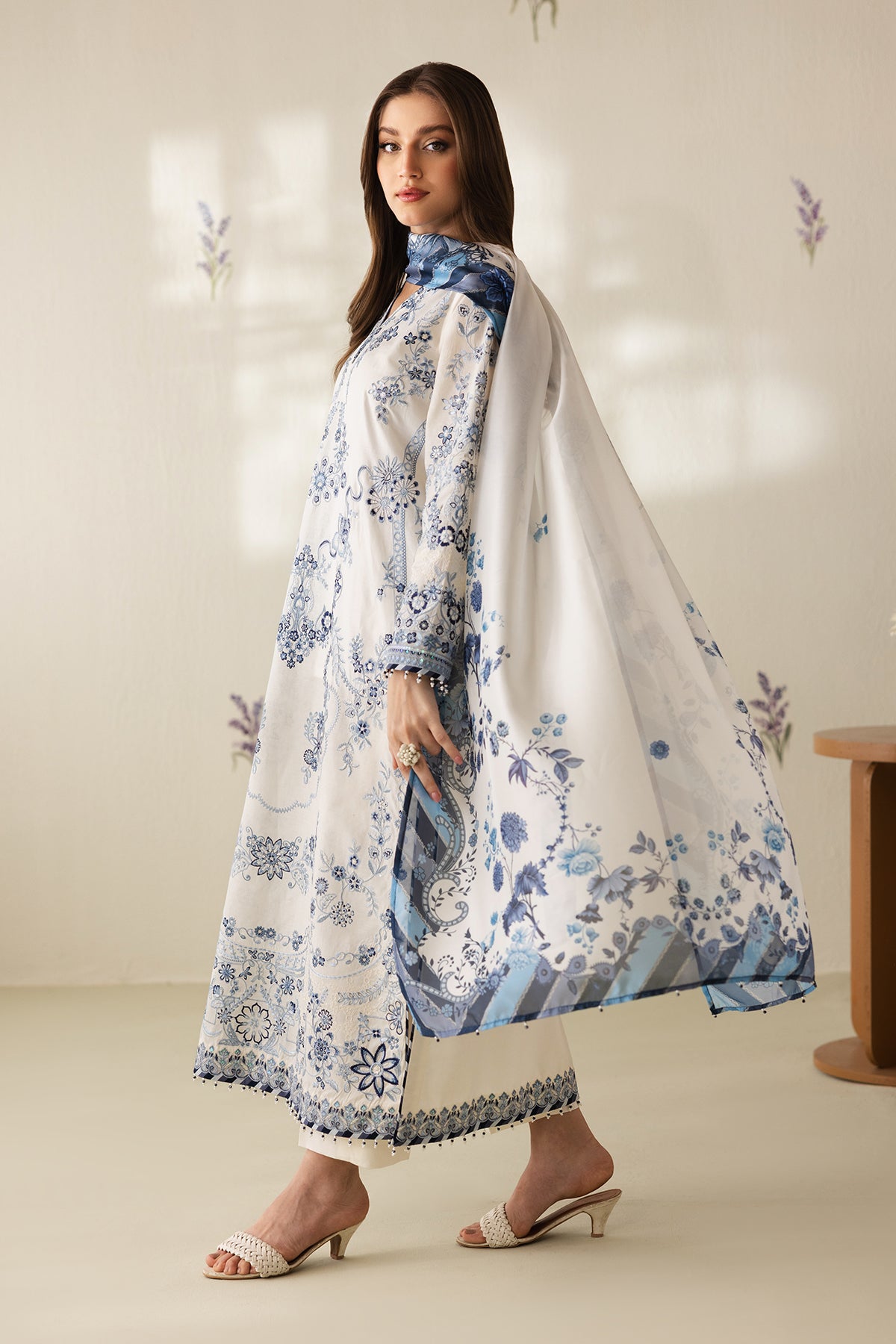 EMBROIDERED LAWN UF-4423