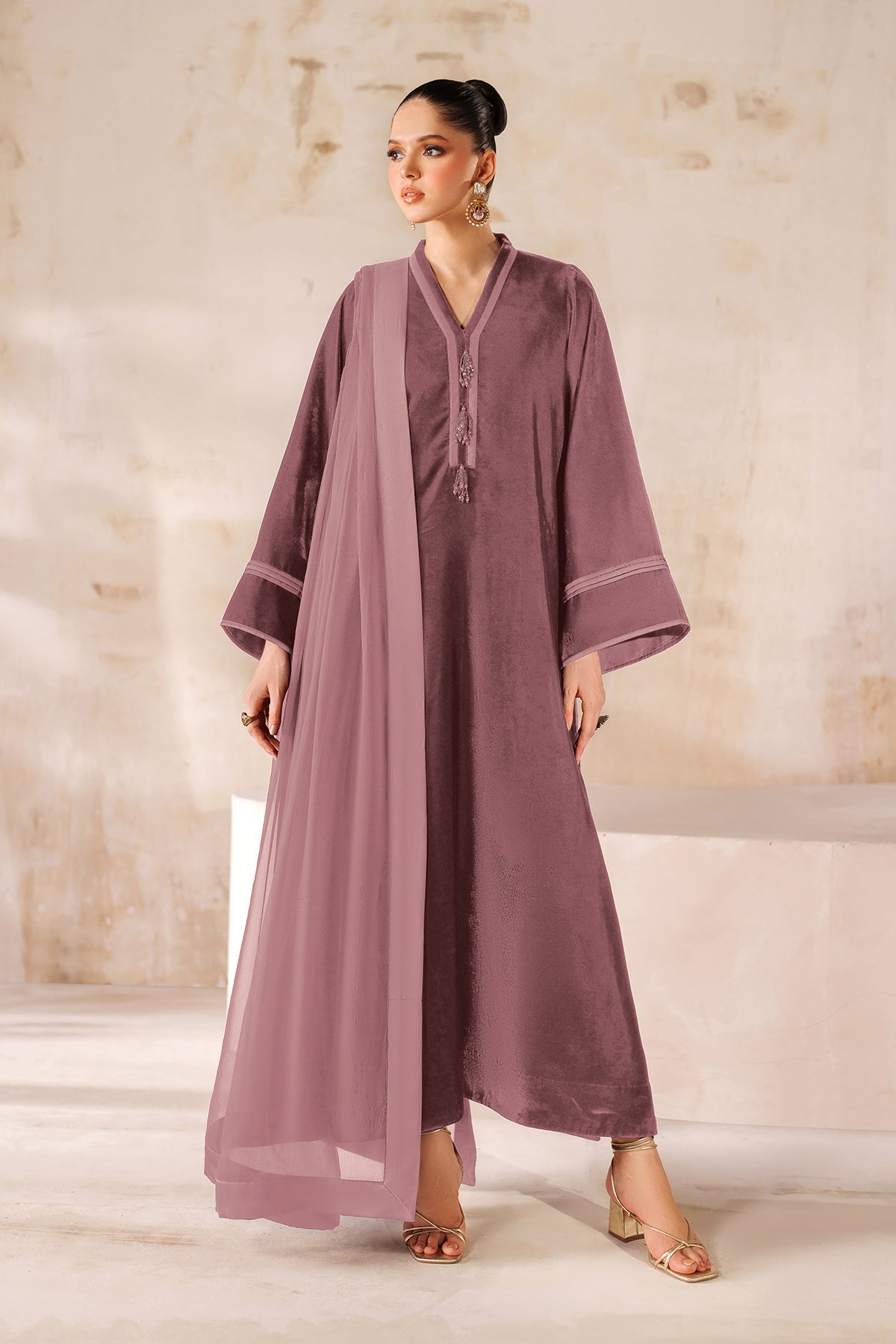 SOLID VELVET SUIT EN-1227