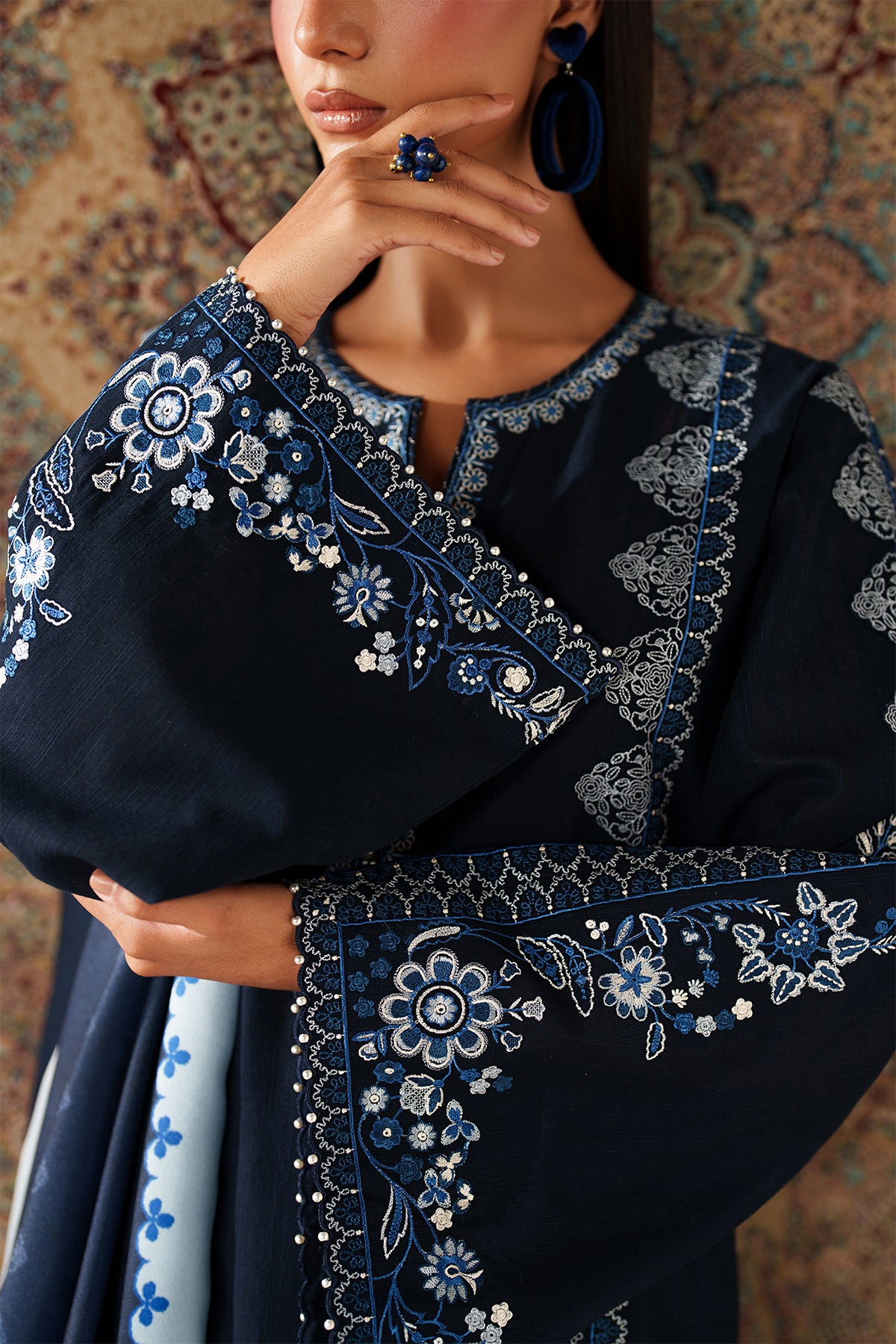 EMBROIDERED KHADDAR UF-4347