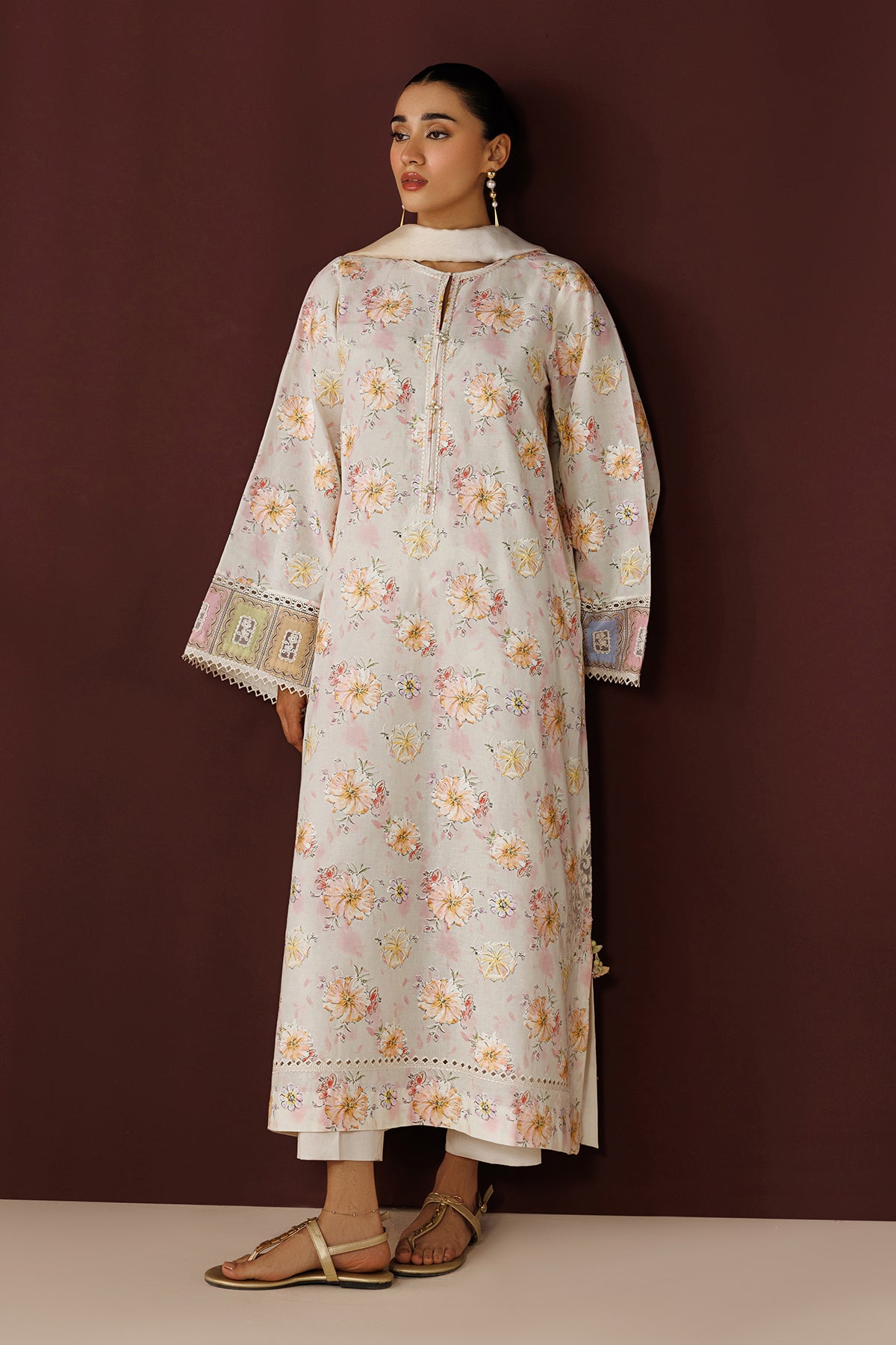 EMBROIDERED PRINTED LAWN PR-1260