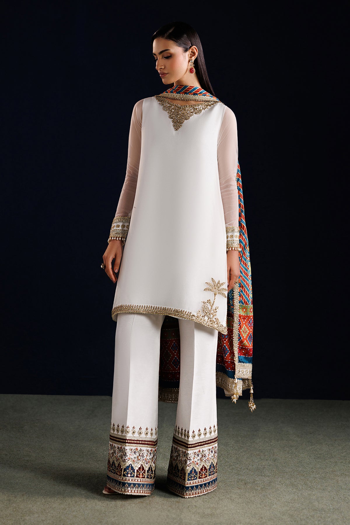 EMBROIDERED CHIFFON PR-1314