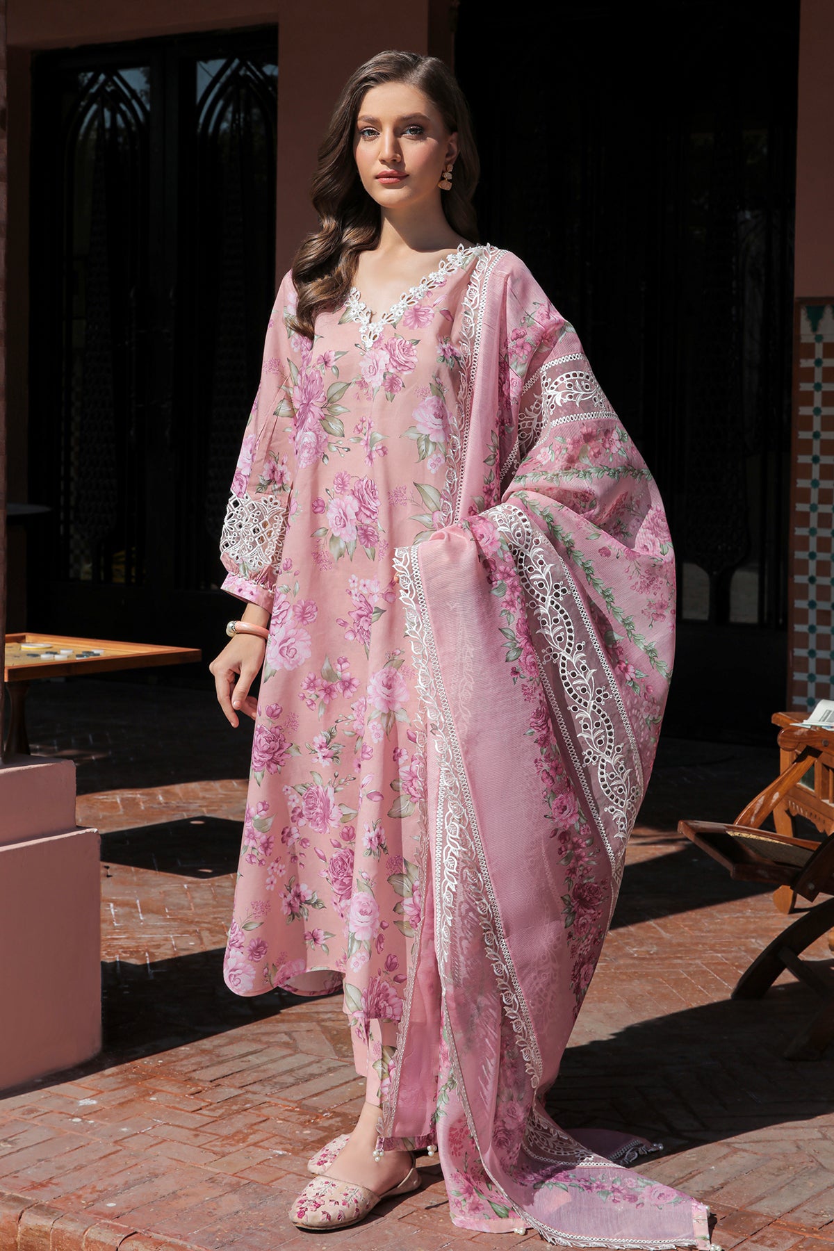 EMBROIDERED LAWN UF-315