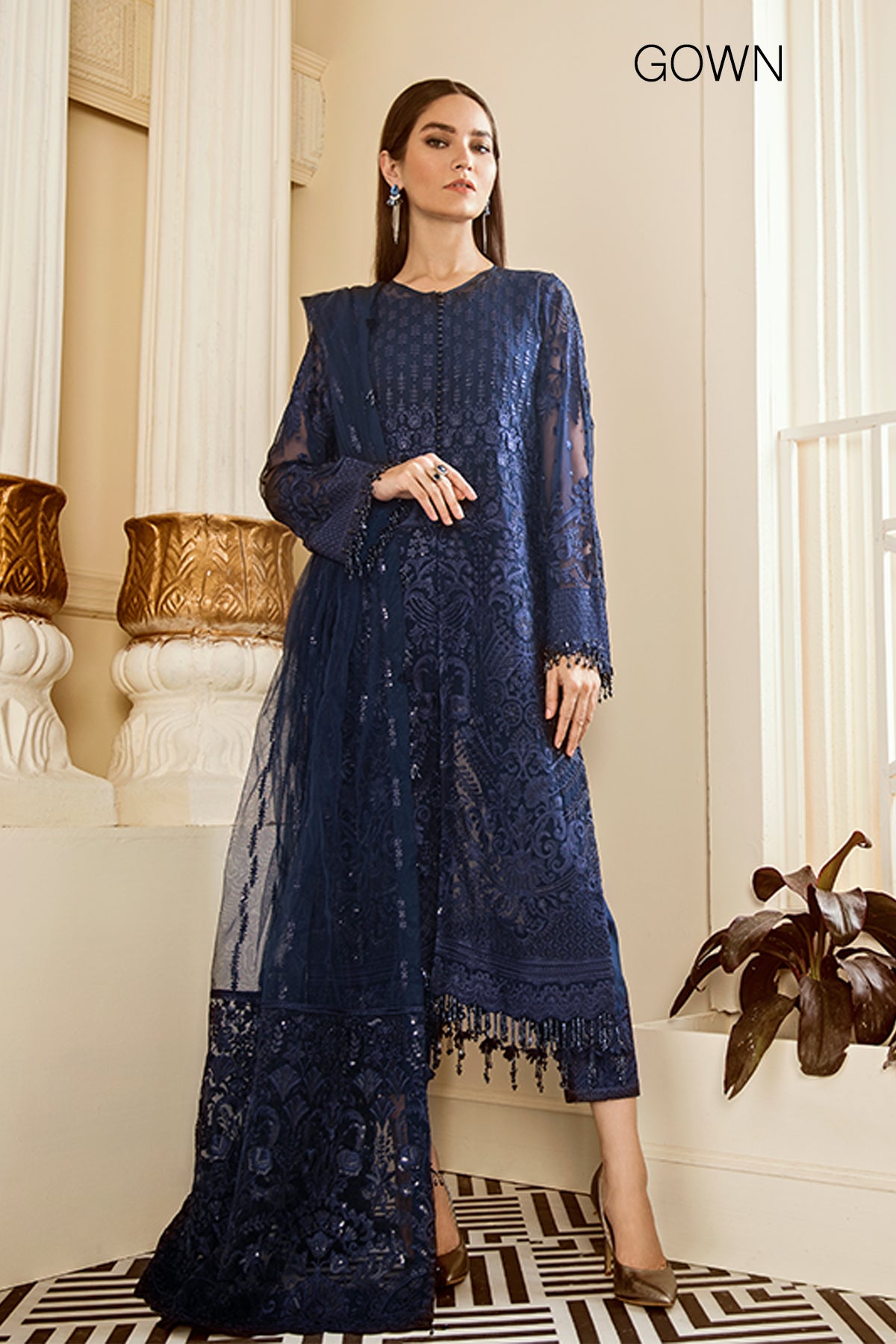 EMBROIDERED CHIFFON CH06-02 UNSTITCHED EMBROIDERED CHIFFON CH06-02 UNSTITCHED