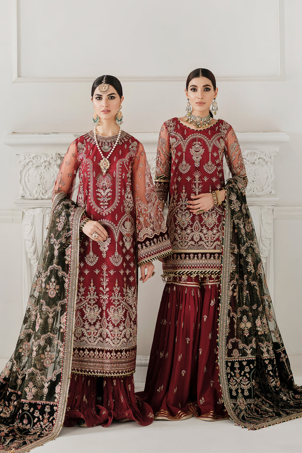 Baroque EMBROIDERED NET CH10-07 STITCHED, view 1