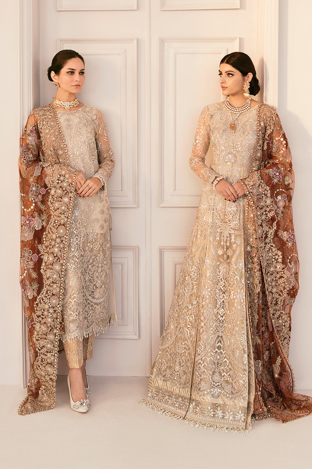 Baroque EMBROIDERED NET CH11-03 STITCHED, view 1