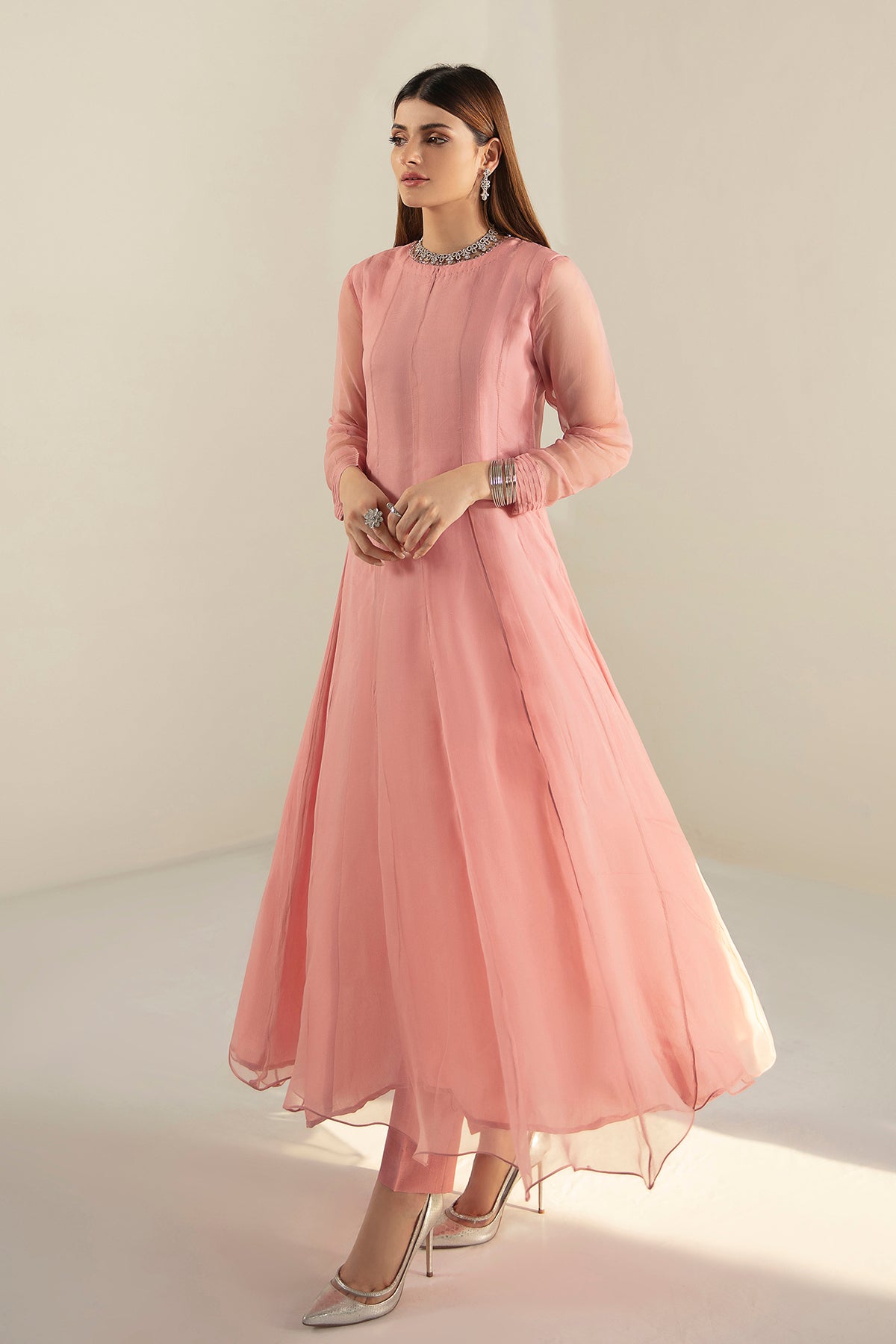 Long plain frocks best sale