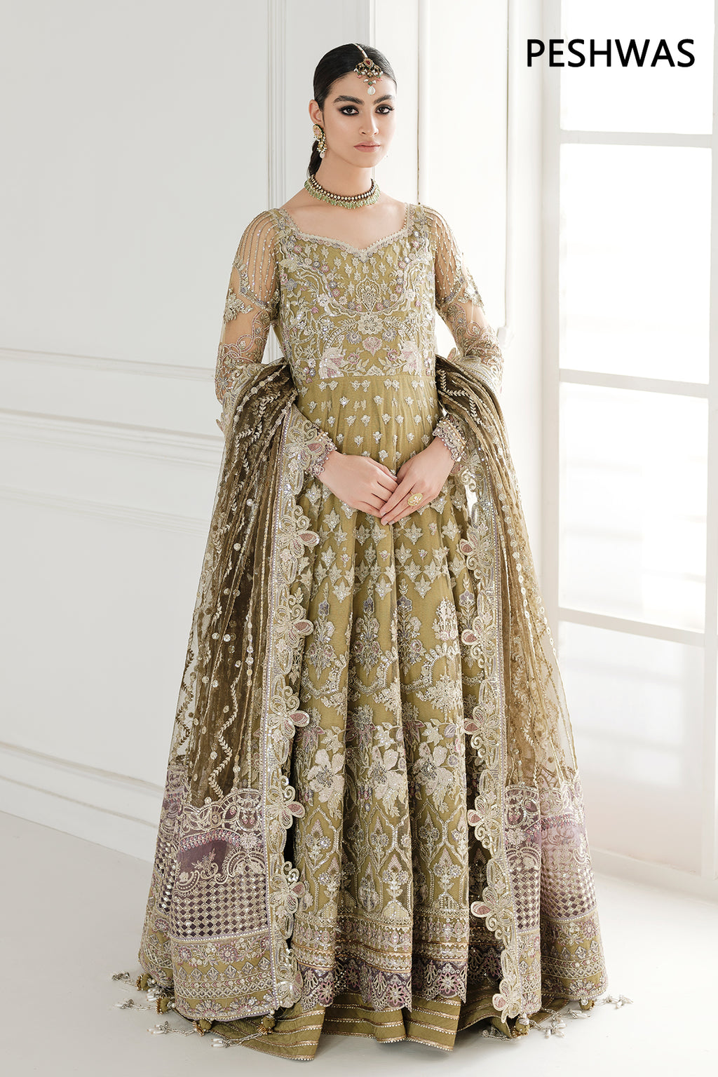 Baroque EMBROIDERED NET CH10-02 STITCHED, view 1