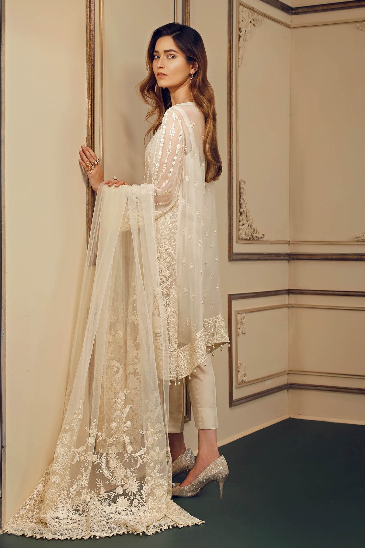 EMBROIDERED CHIFFON CH05-10 (STITCHED)