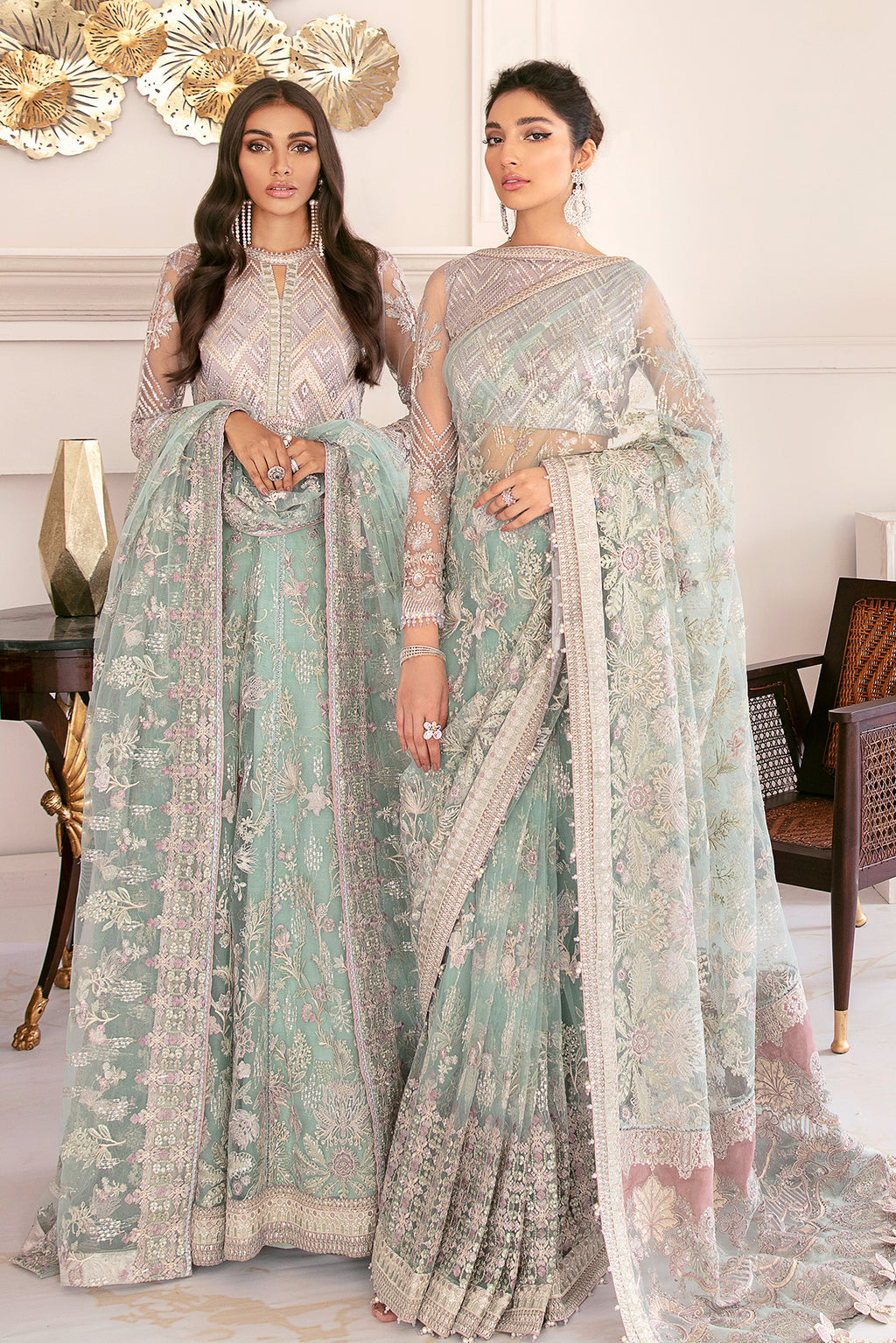 Baroque EMBROIDERED NET CH08-10 STITCHED, view 1